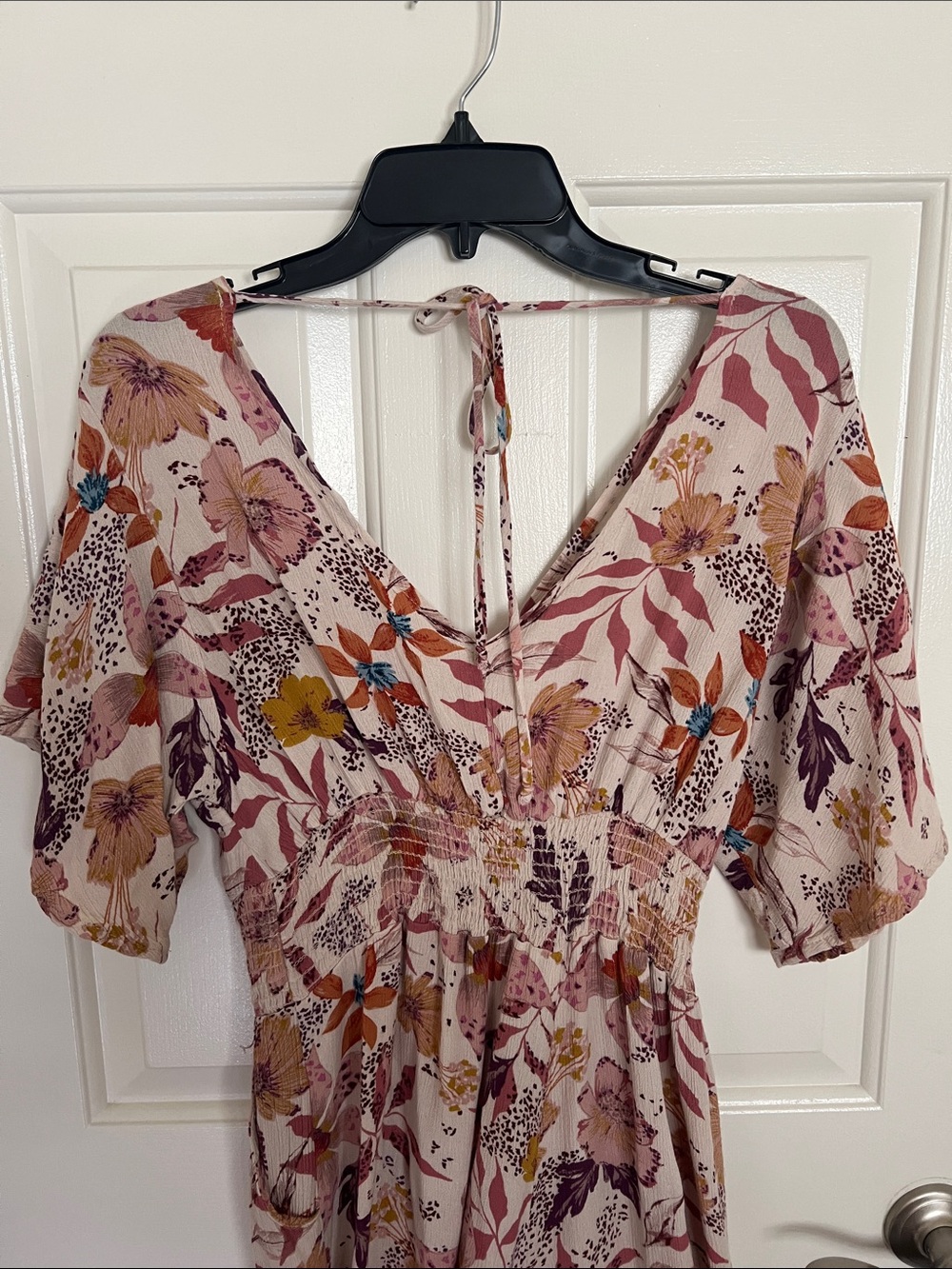 Final Touch Blush Pink Floral jumpsuit - Picture 6 of 9